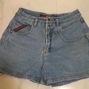 Vintage high waisted denim shorts